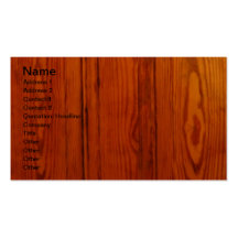 Designer Stained Wood Carpenter Business Cards