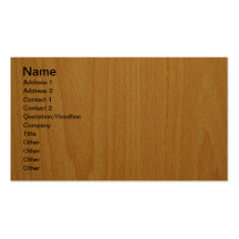 Designer Stained Wood Carpenter Business Cards