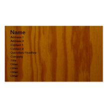 Designer Stained Wood Carpenter Business Cards