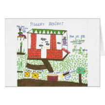 Designing a Piggery Greeting Card