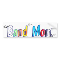 Designs By Gina Band Mom Bumper Sticker