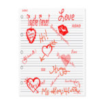 Designs By Gina Love Doodles Postcard