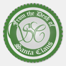 Desk of Santa Claus Sticker