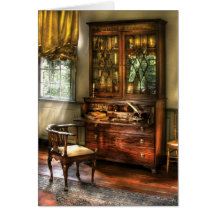 Desk - The Study Greeting Cards