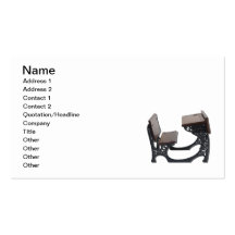 Desk Vintage Scrolled Sides Business Cards