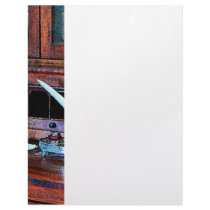 Desk With Quill and Books Personalized Letterhead
