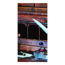Desk With Quill and Books Photo Cards