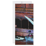 Desk With Quill and Books Rack Card Design