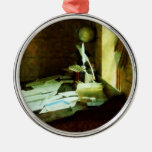 Desk With Quills And Papers Ornament