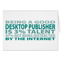 Desktop Publisher 3% Talent Greeting Cards