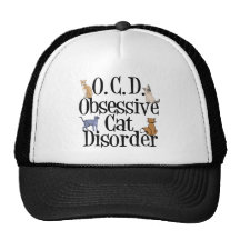 Désordre obsédant de chat casquettes