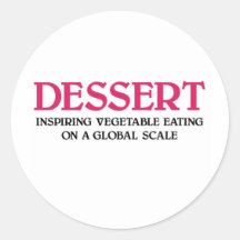 Dessert and Vegetables (pink edition) Sticker