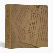 Dessert Recipe Binder