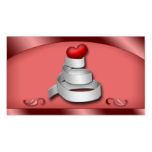 Dessert Ribbons Wedding Cake Bakery Business Cards