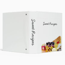 Desserts And Sweets Vinyl Binders