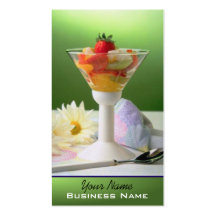 Desserts - food profile card business card templates