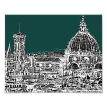 Dessin d'architecture de Florence Photo D'art