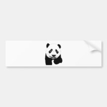 Dessin de panda adhésifs pour voiture