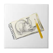 Dessin de protection de croquis carreau