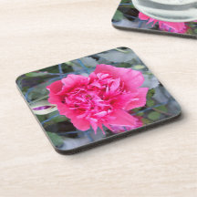 dessous de verre "pivoine" sous-bock