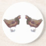 DESSOUS DE VERRE POULES