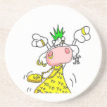 dessous de verre vache punk