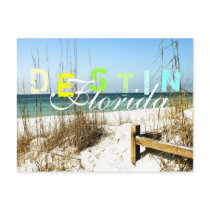 Destin, Florida - Beachfront Post Card