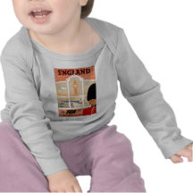 Destination: England Travel Poster Tshirts