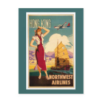 Destination: Hong Kong Retro Graphic