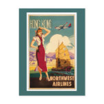 Destination: Hong Kong Retro Graphic postcards