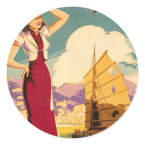 Destination: Hong Kong Retro Graphic Stickers
