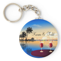 Destination wedding = customize with your own name key chains