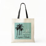 Destination Wedding Tote Bags Caribbean Palm Trees