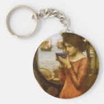 Destiny by JW Waterhouse, Vintage Victorian Art Keychains