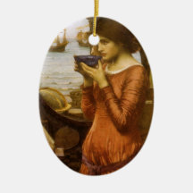 Destiny by JW Waterhouse, Vintage Victorian Art Ornament