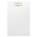 Destiny (Orange Butterfly) Stationery Design