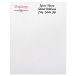 Destiny (Pink Butterfly) Letterhead Design