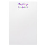 Destiny (Purple Butterfly) Stationery