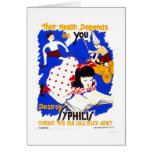 Destroy Syphilis 1943 WPA Greeting Cards