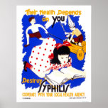 Destroy Syphilis 1943 WPA Poster