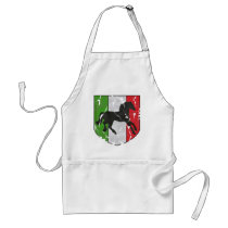 Destroyed Looking Italian Crest With Horse Aprons