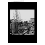 Destroyed Railroad Depot in Atlanta, GA 1864 Greeting Card