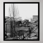 Destroyed Railroad Depot in Atlanta, GA 1864 Posters
