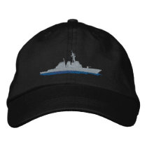 Destroyer naval chapeaux brodés