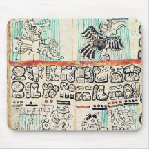 Detail from a Mayan codex Mousepad