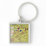 Detail from Europe and Central Asia Keychain