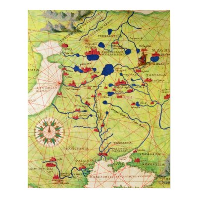 Detail from Europe and Central Asia Poster by bridgemanart