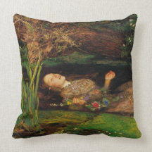 Detail from Ophelia by John Everett Millais Pillow