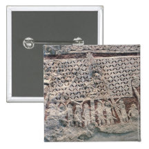 Detail of a picture stone depicting a Viking Pins