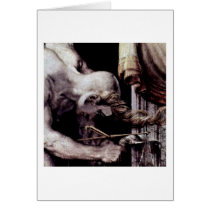 Detail Of A Wall: Kairos By Francesco De' Rossi Greeting Cards